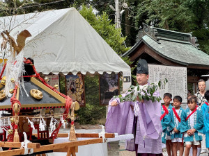 熊谷・上之雷電神社の縁日レポート　「神様に笑顔が届くよう」子ども神輿やマルシェも